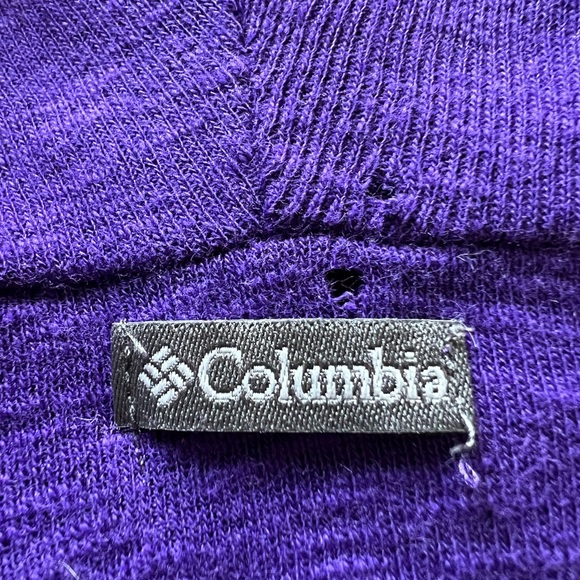 Columbia Hoodie Purple Long Sleeve with kangaroo pocket size XL - Picture 3 of 6